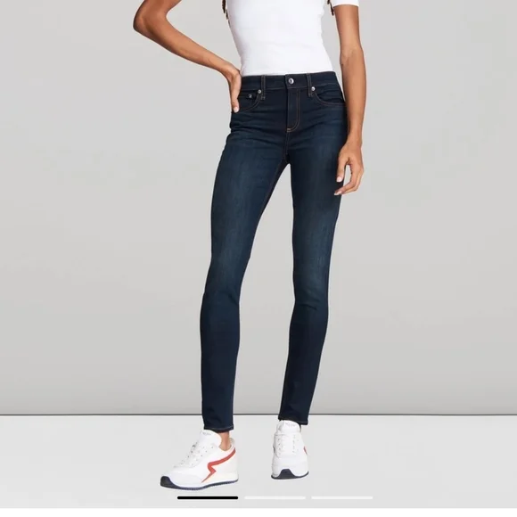 rag & bone Midnight Blue Skinny Jeans - Picture 1 of 7